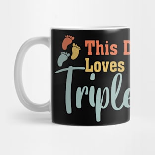 This Dad Loves His Triplets Mug